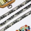 Sequence Embellishment Metallic Yarn Fancy Lace