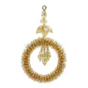 Decorative Glass Beads Embellished Fancy Tassel with Centre Hanging Accent 