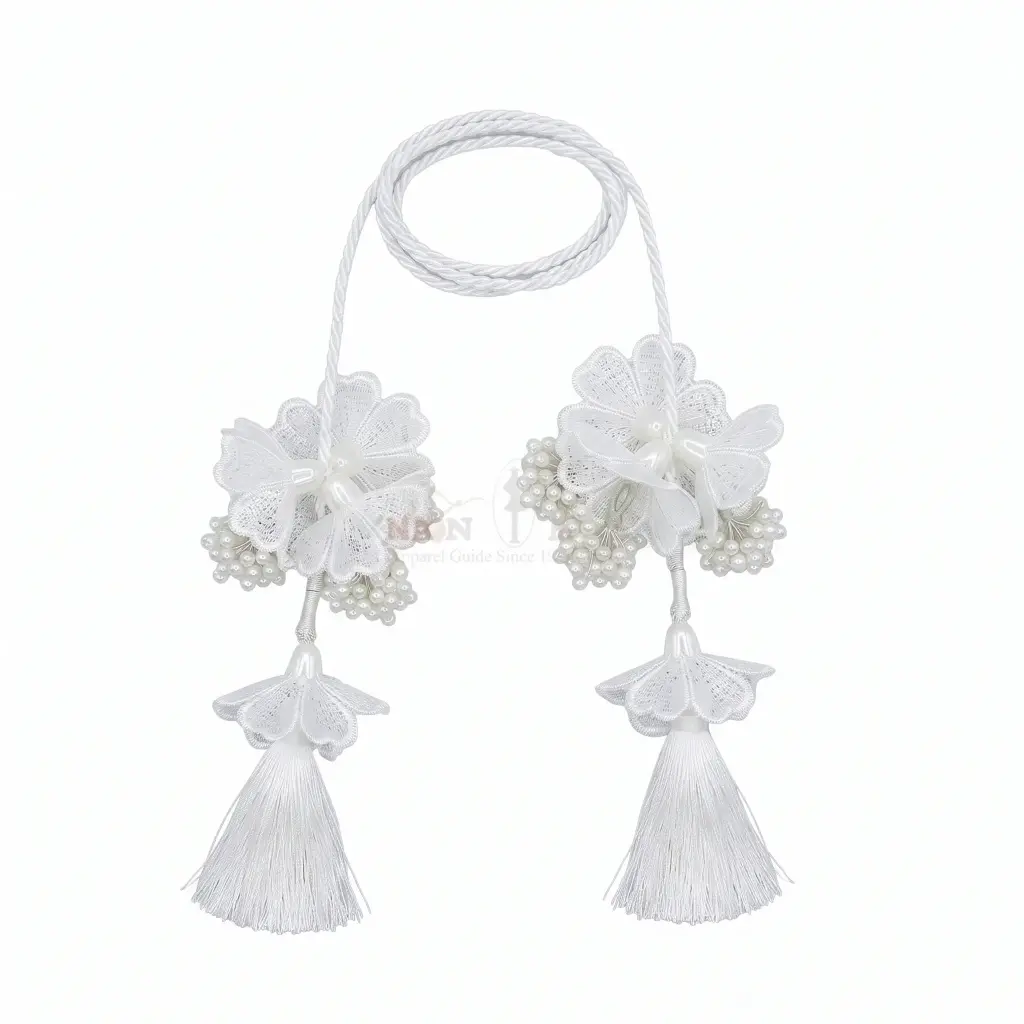 Blooming Blossom Cord Tassel with Sequence Embellishment & Pearl Accent