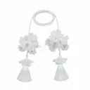 Blooming Blossom Cord Tassel with Sequence Embellishment & Pearl Accent