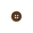 Recessed Granular Pattern 4-Hole Wooden Shirt Button