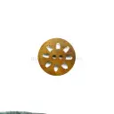 Geometric Floral Cut Design 2-Hole Wooden Button