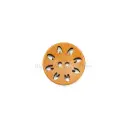 Openwork Floral Cutout Design 2-Hole Wooden Button