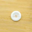 Glossy Finish Concave Centre Sleek Smooth Circular Surface 4-Hole Polyester Button