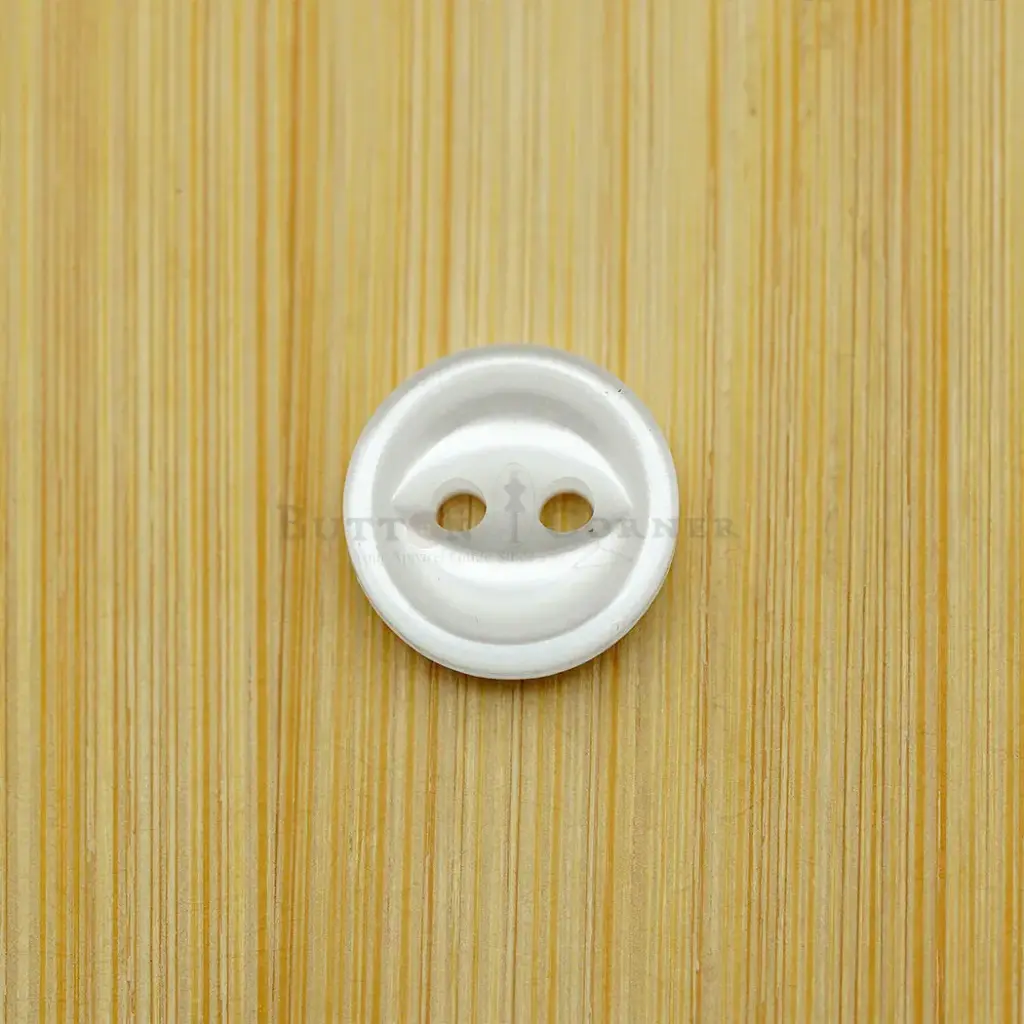 Fish Eye Design Acrylic Rimmed Border 2-Hole Polyester Shirt Button