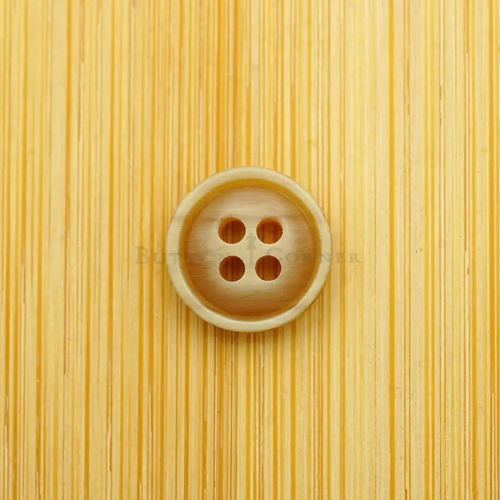 Rustic Wood Grain Effect 4-Hole Polyester Shirt Button