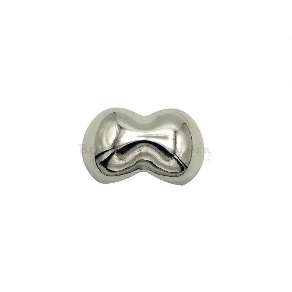 50mm Sculptural Hourglass Pebble Shape Scarf Buckle