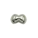 50mm Sculptural Hourglass Pebble Shape Scarf Buckle