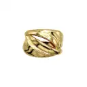 Intertwined Fluid Swirl Style Scarf Buckle