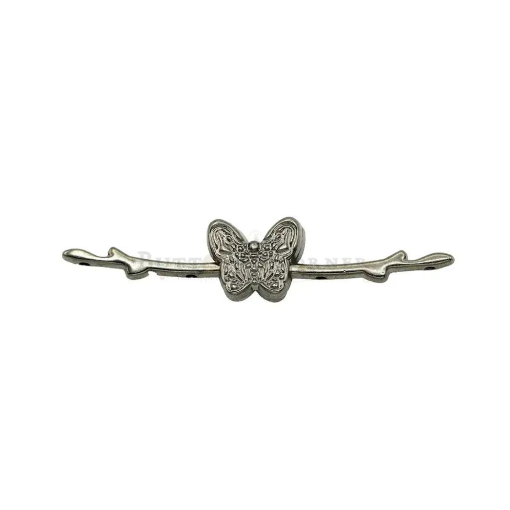 Textured Butterfly on Tree Branch Toggle Button
