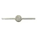 Geometric Grate Centre Metallic Toggle Button