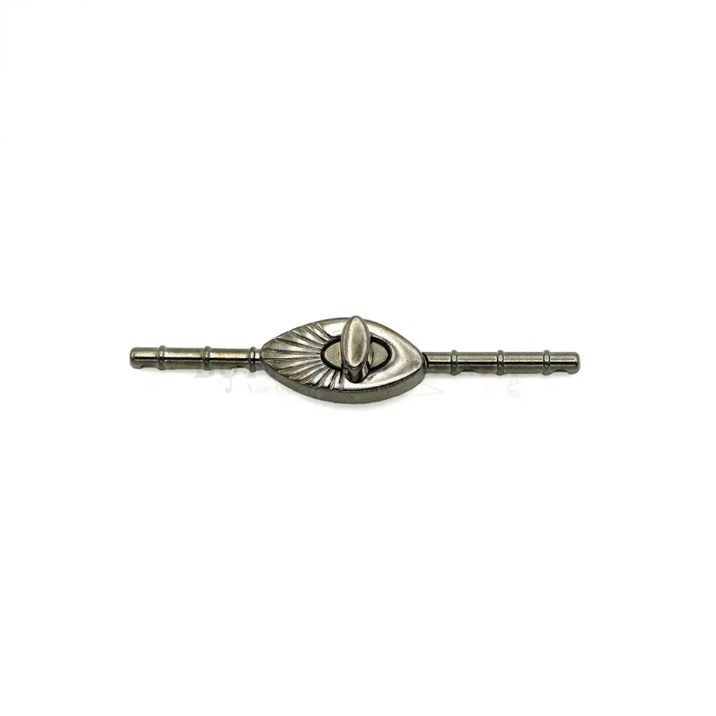 Tapred Eye-Shape Metallic Toggle Button