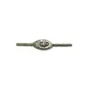 Tapred Eye-Shape Metallic Toggle Button