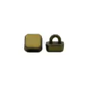 Flat Smooth Surface Downhole Loop Square Shape Metal Shirt Button