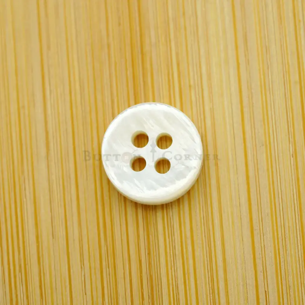 Cupsonic Shape 4-Hole River Shell Button