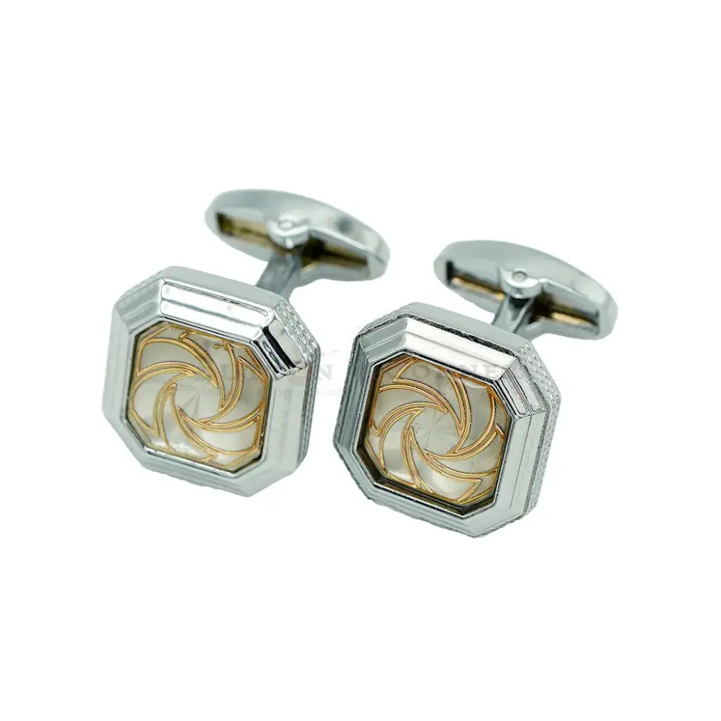 Celestila Spiral Octagon Style Cufflink