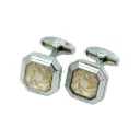 Celestila Spiral Octagon Style Cufflink