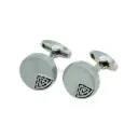 Engraved Geometric Quadrant Style Cufflink
