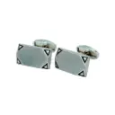 Corner Notched Rectangular Shape Cufflink