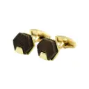 Haxagonal Shape with Side Bar Cufflink