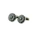 Navette Petal Floral Cluster Medallion Cufflink