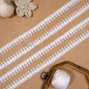 Square Pattern Side Border Shuttle Lace