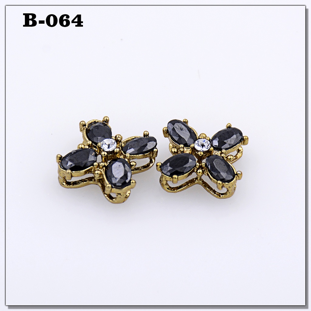 Fancy Kundan Flower Button