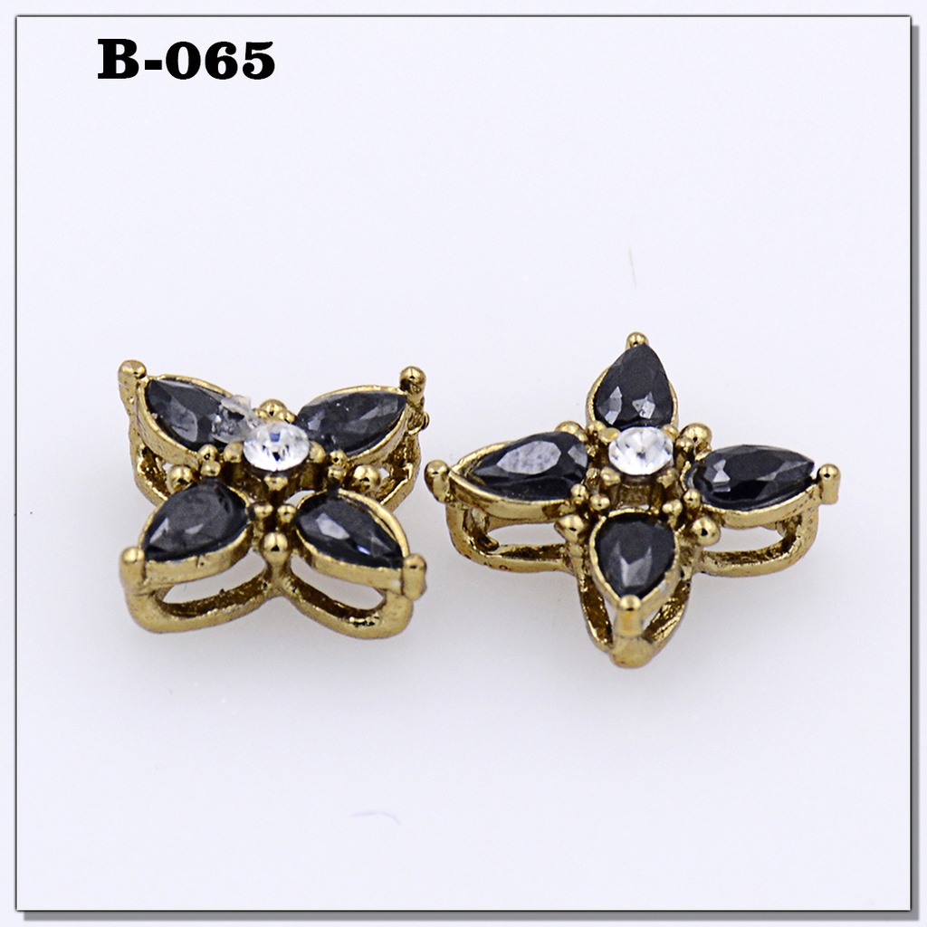 Fancy Kundan Flower Button