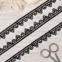 One Side Border Scallop Edge Shuttle Lace