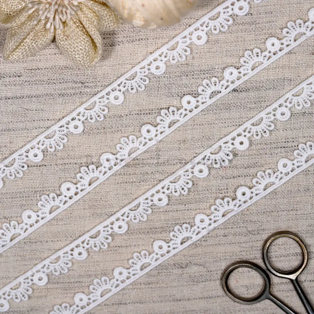 One Side Border Shuttle Lace