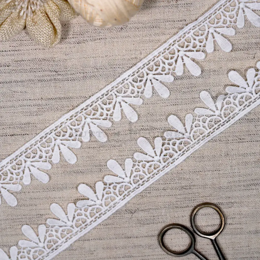 One Side Border Shuttle Lace