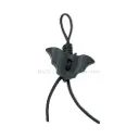Irregular Surface Bat Design with Leather Knot Button