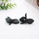 Bow Design Button with Leather Knot