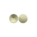Textured Finish Sunburst Pattern 2-Hole Metal Suiting Button