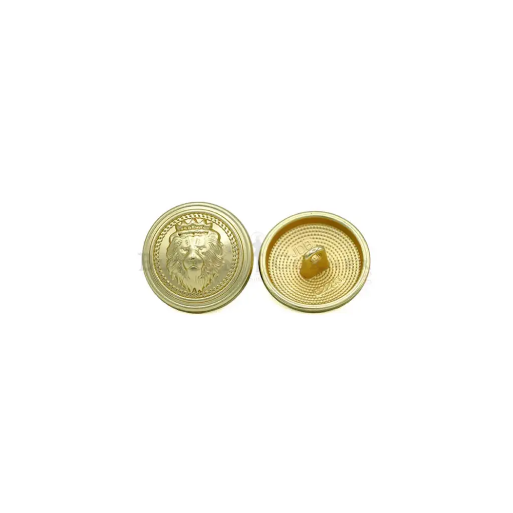 Vintage Crowned Lion Head Premium Quality Metal Suiting Button
