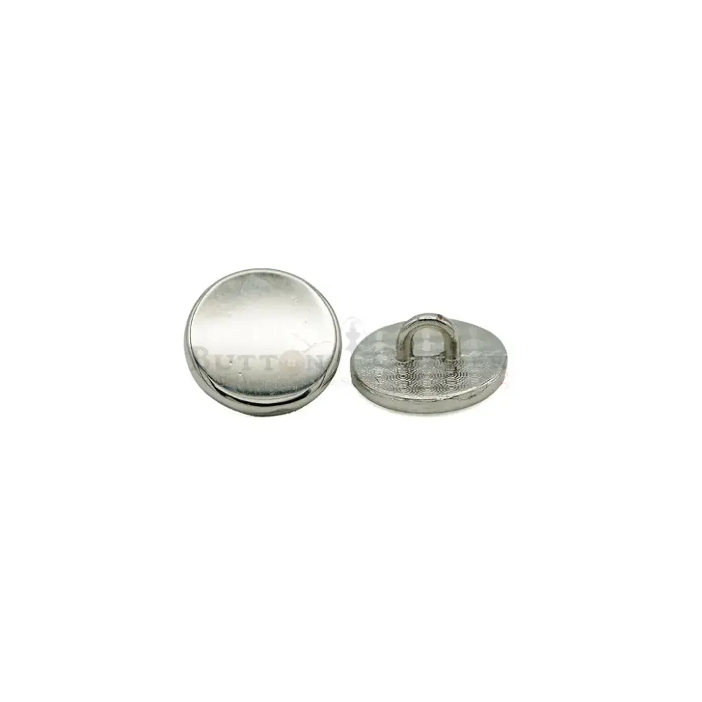 Flat Surface Classic Finish with Downhole Loop Metal Shirt Button