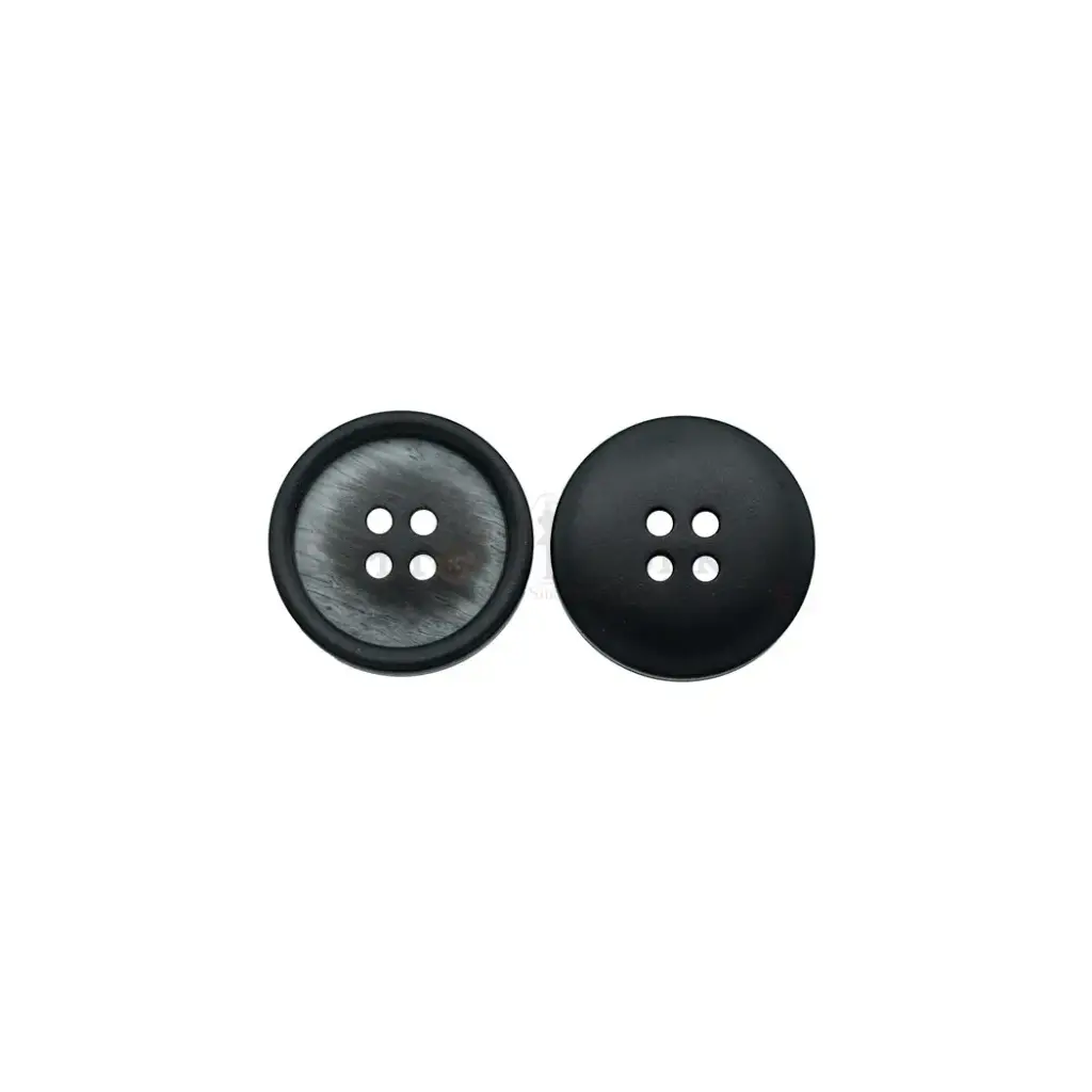 Textured Surface with Border Rim 4-Hole Suiting Button