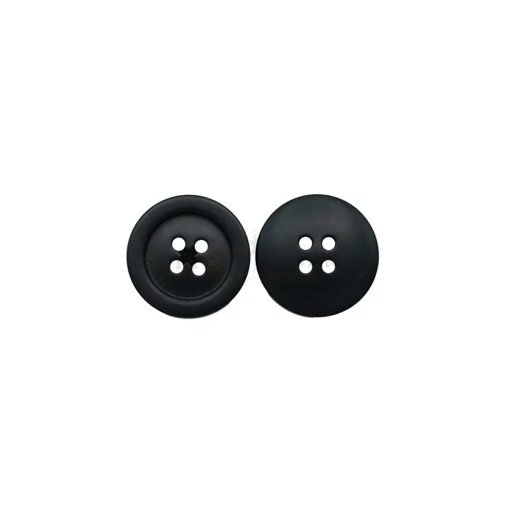 Classic Round Square 4-Hole Concave Centre Polyester Suiting Button