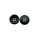 Marble Textured Raised Border Round Shape 4-Hole Suiting Button