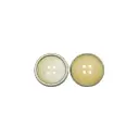 Baiyayu Plated Raised Brass Rim with Fade Textured Surface 4-Hole Suiting Button