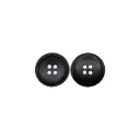Smooth Beveled Edges Classic Recessed Centre 4-Hole Corozo Nut Suiting Button