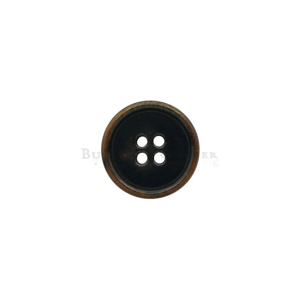 Raised Border with Smooth Concave Centre 4-Hole Corozo Nut Suiting Button