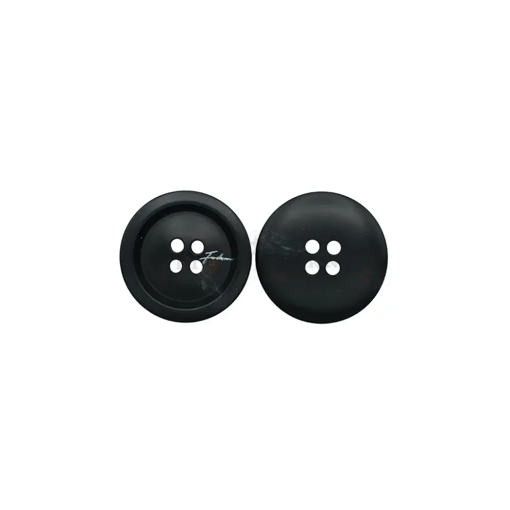 Fashion Embossed Concave Centre with Raised Border 4-Hole Rod Suiting Button