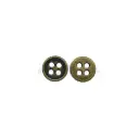Thick Border Solid Shape 4-Hole Shirt Button
