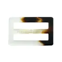 Matt Finish Dual Slot Fixed-Bar Marble Textured Buckle