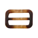 Matt Finish Smooth Edges with Rectangular Shape Marble Textured Dual Slot & Fix Bar Buckle