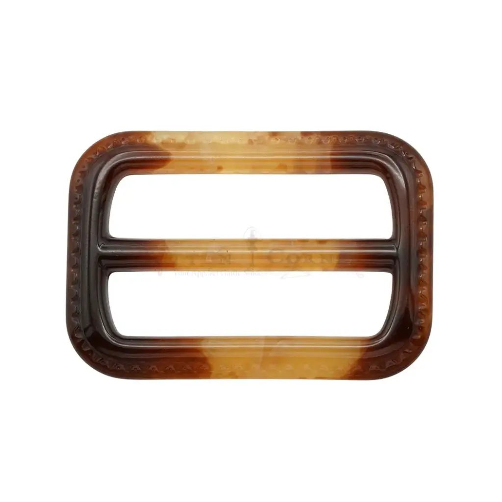 Luminous Finish Smooth Edges with Rectangular Shape Marble Textured Dual Slot & Fix Bar Buckle