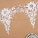 Decorative Floral Design with Scallop Accent Shuttle Lace