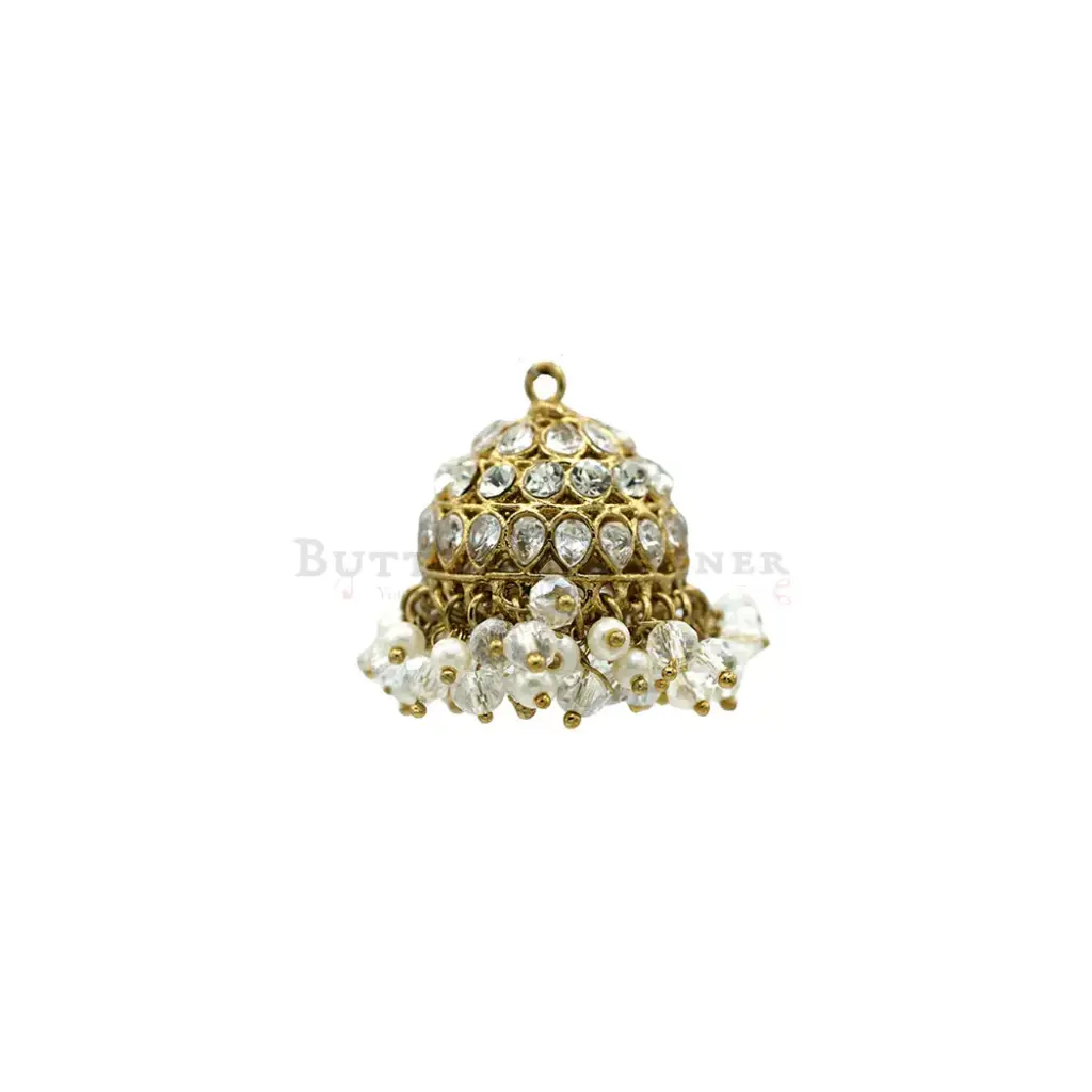 Pearl Dangles & Decorative Rhinestones Fancy Meenakaar Hanging