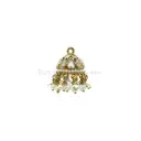 Pearl Dangles & Decorative Rhinestones Fancy Meenakari Hanging